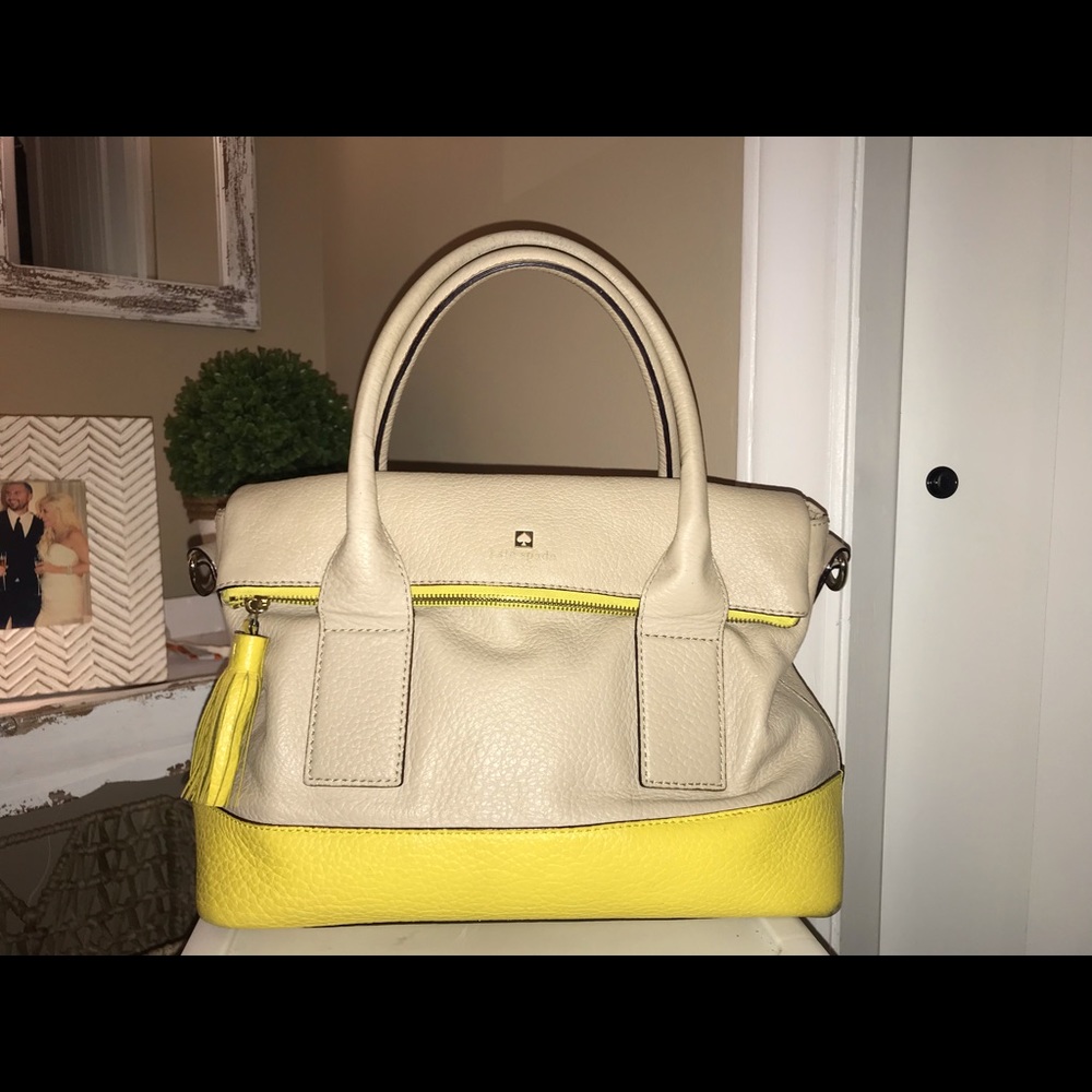 Kate Spade ♠️ classic foldover cobble handbag